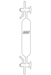 Gas Sampling Tube, 2 way  100ml